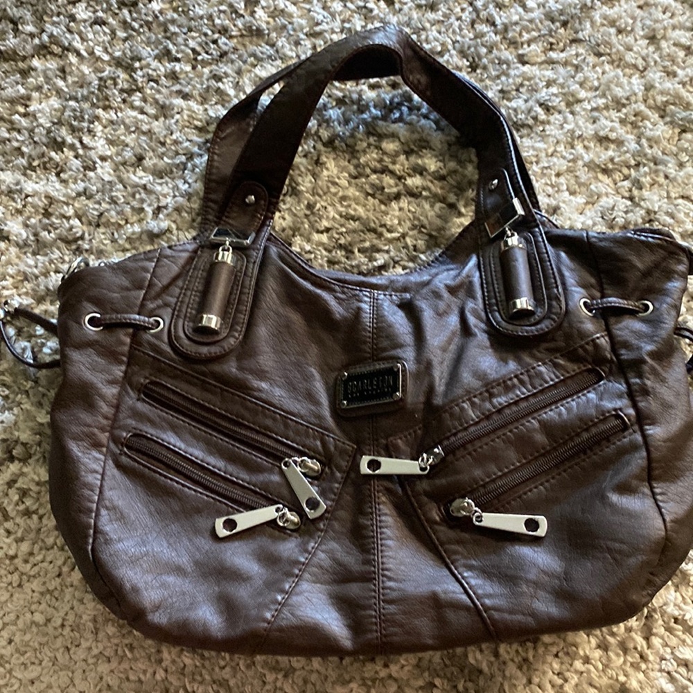 Brown shoulder purse